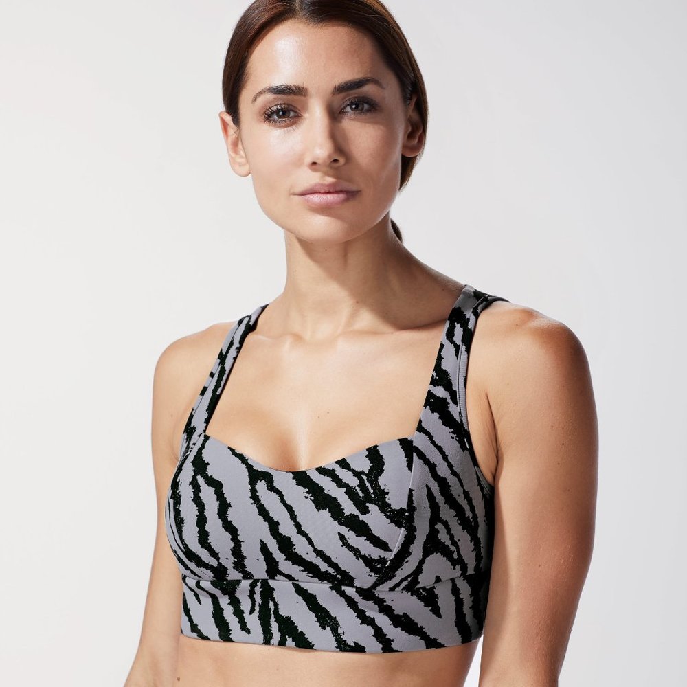 Like New!  MICHI NY Instinct Bra in Grey Marble Tiger